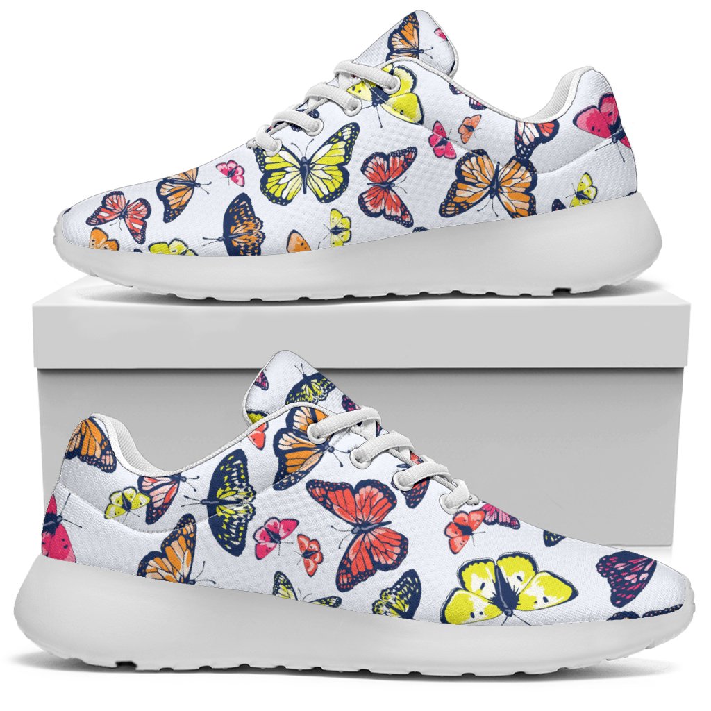 Spring Butterfly Pattern Print Sport Shoes GearFrost