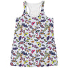 Spring Butterfly Pattern Print Women's Racerback Tank Top