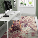 Spring Cherry Blossom Print Area Rug