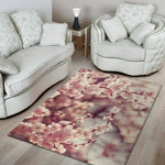 Spring Cherry Blossom Print Area Rug