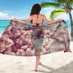 Spring Cherry Blossom Print Beach Sarong Wrap