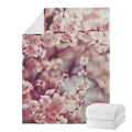 Spring Cherry Blossom Print Blanket