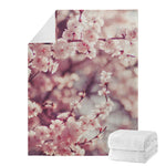 Spring Cherry Blossom Print Blanket