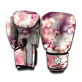 Spring Cherry Blossom Print Boxing Gloves