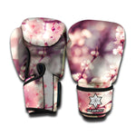Spring Cherry Blossom Print Boxing Gloves