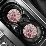 Spring Cherry Blossom Print Car Coasters