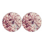 Spring Cherry Blossom Print Car Coasters