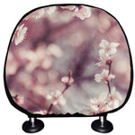 Spring Cherry Blossom Print Car Headrest Covers
