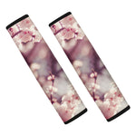 Spring Cherry Blossom Print Car Seat Belt Covers