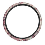 Spring Cherry Blossom Print Car Steering Wheel Cover