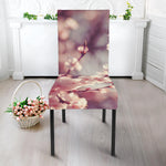 Spring Cherry Blossom Print Dining Chair Slipcover
