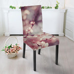 Spring Cherry Blossom Print Dining Chair Slipcover