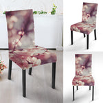 Spring Cherry Blossom Print Dining Chair Slipcover