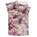 Spring Cherry Blossom Print Duvet Cover Bedding Set