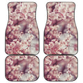 Spring Cherry Blossom Print Front and Back Car Floor Mats