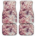 Spring Cherry Blossom Print Front and Back Car Floor Mats