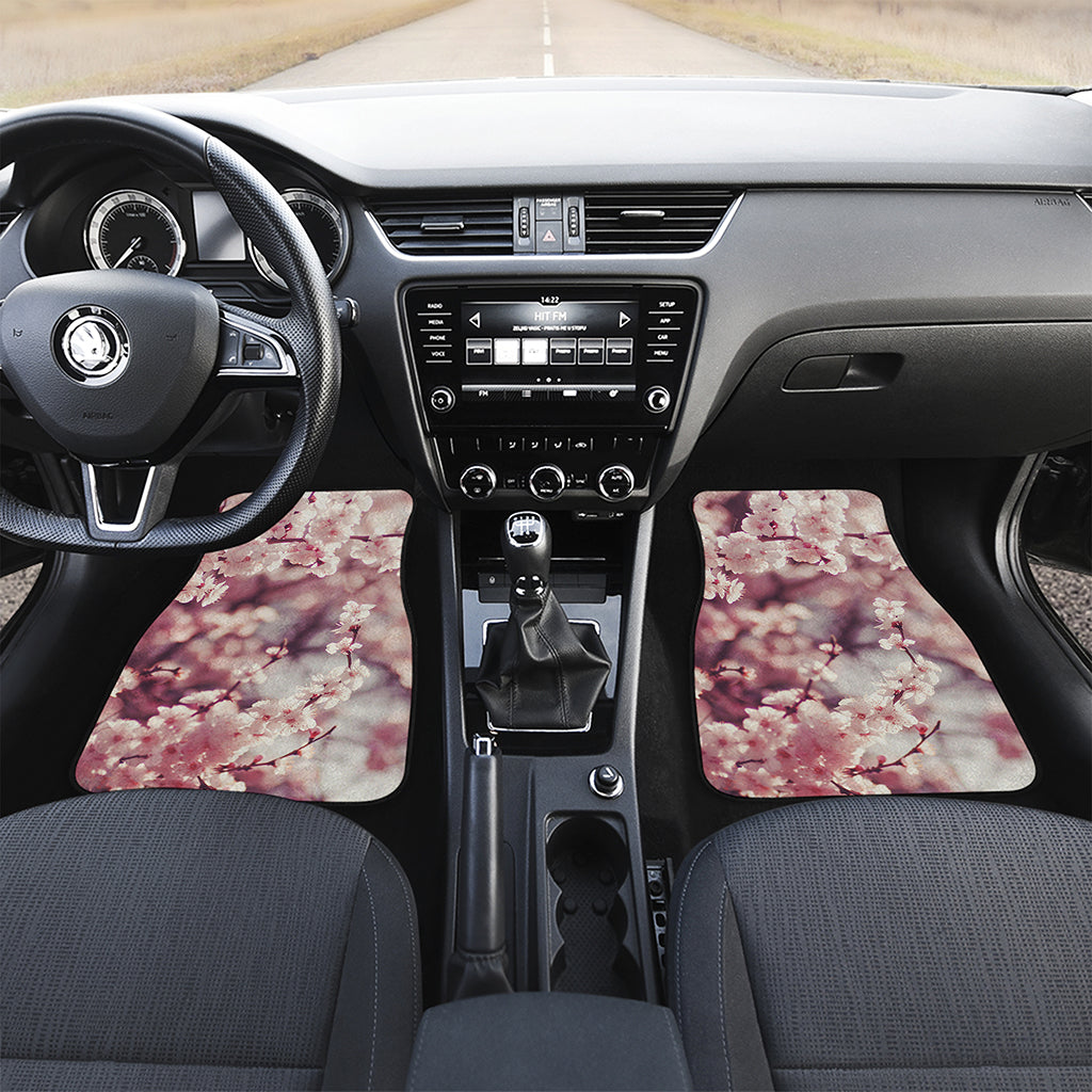Spring Cherry Blossom Print Front Car Floor Mats