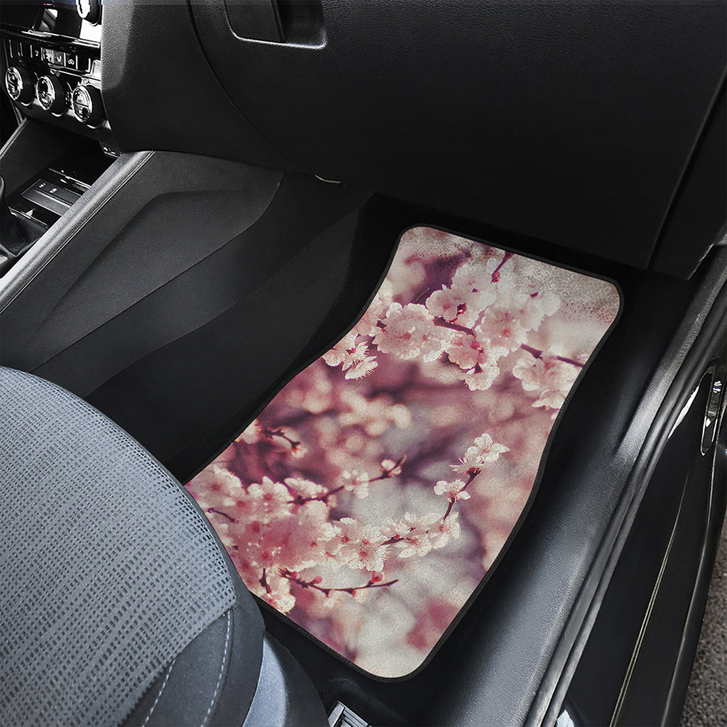 Spring Cherry Blossom Print Front Car Floor Mats