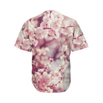 Spring Cherry Blossom Print Men's Baseball Jersey