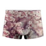 Spring Cherry Blossom Print Men's Boxer Briefs