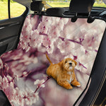 Spring Cherry Blossom Print Pet Car Back Seat Cover