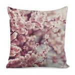 Spring Cherry Blossom Print Pillow Cover