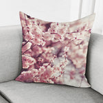 Spring Cherry Blossom Print Pillow Cover