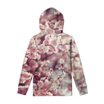 Spring Cherry Blossom Print Pullover Hoodie