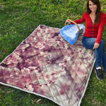 Spring Cherry Blossom Print Quilt