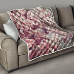 Spring Cherry Blossom Print Quilt