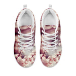 Spring Cherry Blossom Print White Sneakers