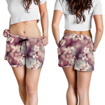 Spring Cherry Blossom Print Women's Shorts