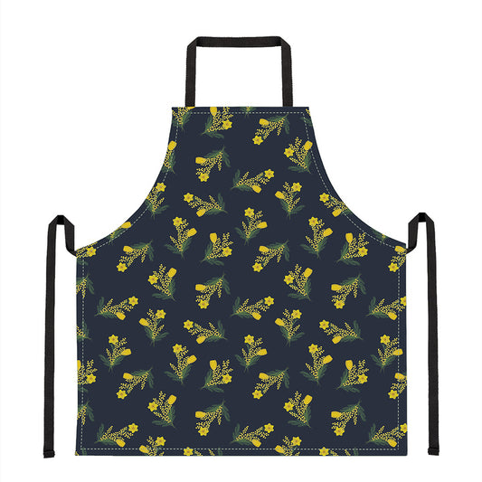 Spring Daffodil Flower Pattern Print Apron