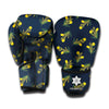 Spring Daffodil Flower Pattern Print Boxing Gloves