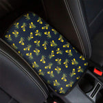 Spring Daffodil Flower Pattern Print Car Center Console Cover