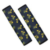 Spring Daffodil Flower Pattern Print Car Seat Belt Covers