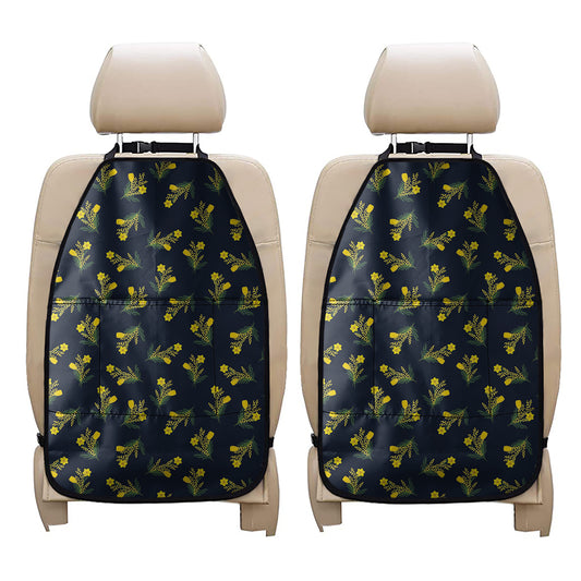 Spring Daffodil Flower Pattern Print Car Seat Organizers