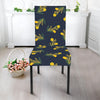 Spring Daffodil Flower Pattern Print Dining Chair Slipcover