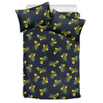 Spring Daffodil Flower Pattern Print Duvet Cover Bedding Set