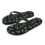 Spring Daffodil Flower Pattern Print Flip Flops