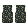 Spring Daffodil Flower Pattern Print Front Car Floor Mats