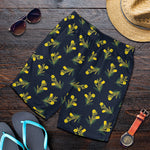 Spring Daffodil Flower Pattern Print Men's Shorts