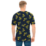 Spring Daffodil Flower Pattern Print Men's T-Shirt