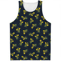 Spring Daffodil Flower Pattern Print Men's Tank Top