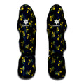 Spring Daffodil Flower Pattern Print Muay Thai Shin Guards