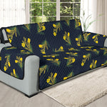 Spring Daffodil Flower Pattern Print Oversized Sofa Protector