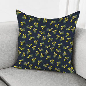 Spring Daffodil Flower Pattern Print Pillow Cover