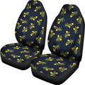 Spring Daffodil Flower Pattern Print Universal Fit Car Seat Covers
