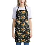 Spring Lily Flowers Pattern Print Apron