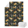 Spring Lily Flowers Pattern Print Blanket